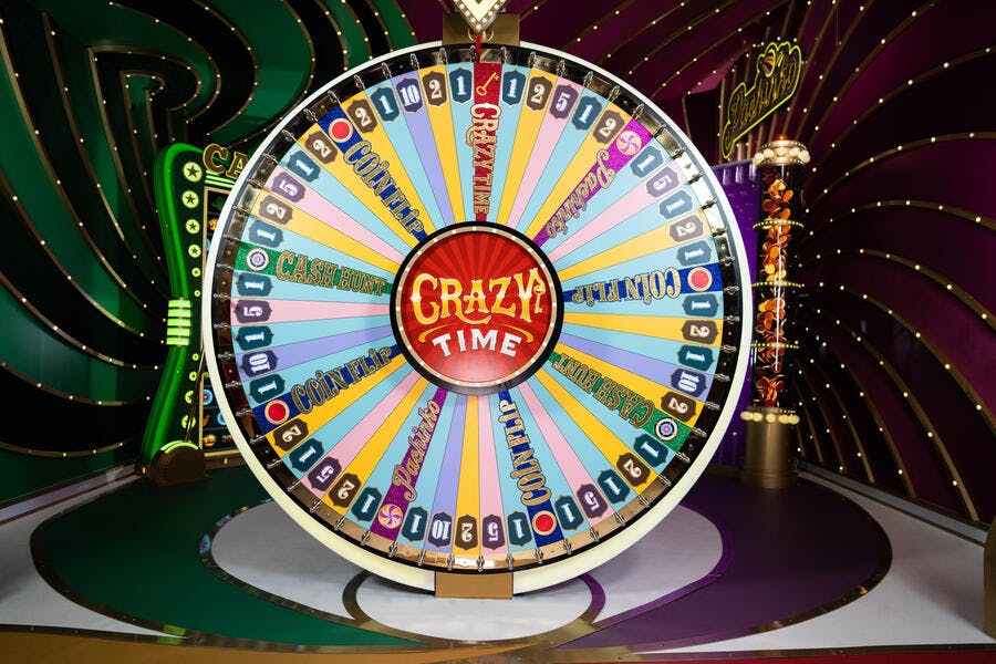 The Crazy Time casino wheel