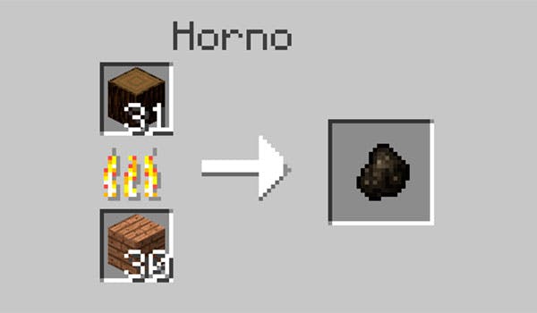 una antorcha de Minecraft sin carbón?