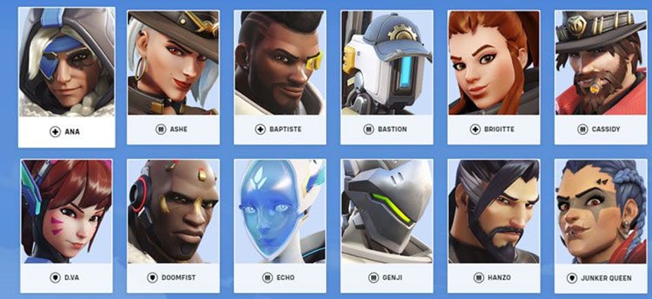 personajes de overwatch