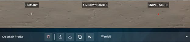 Wardell Crosshair Code