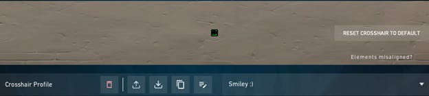 Smiley Face Crosshair Valorant