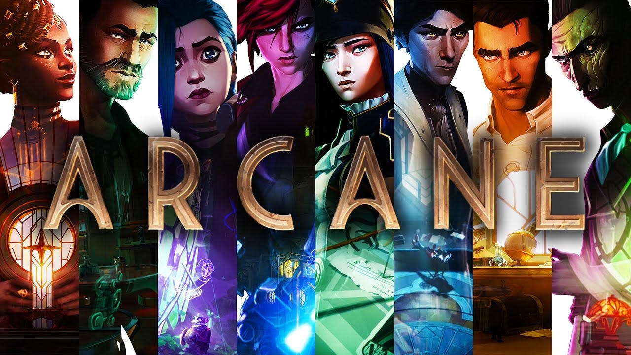 Netflix's Arcane, a spin-off of the popular MOBA, League of Legends. 