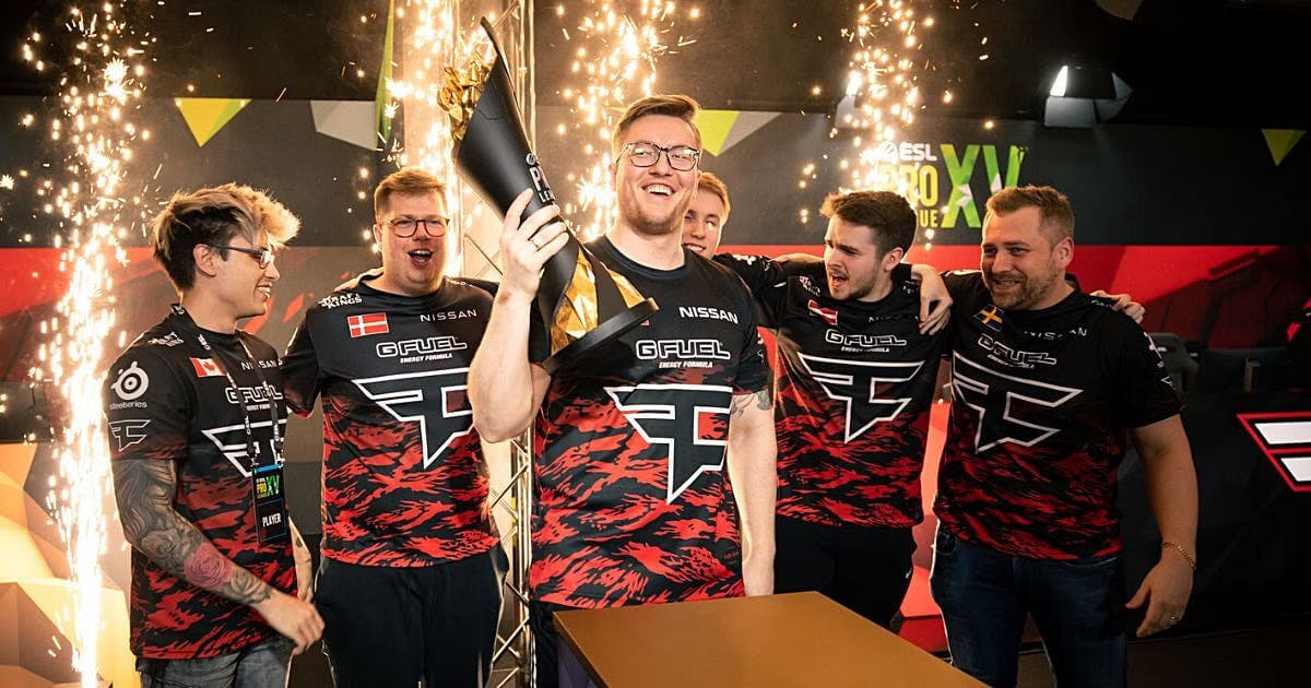 FaZe Clan winning ESL Pro League Season 15. 