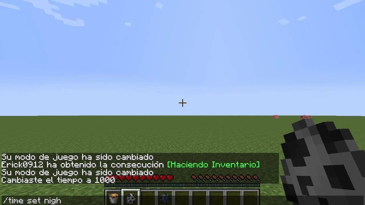 Cambiar la hora del día minecraft