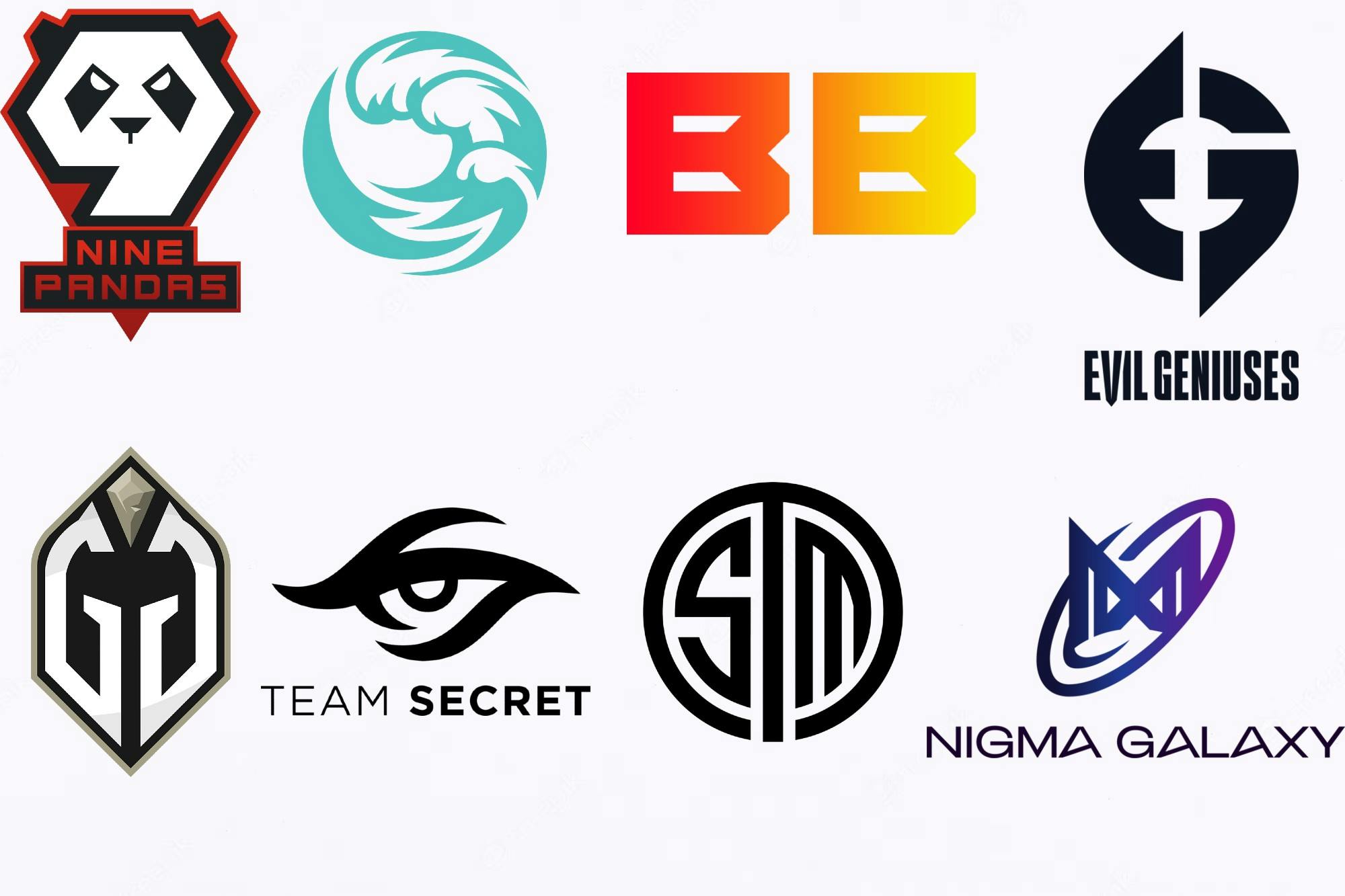 The eight teams competing in BetBoom Dacha: 9Pandas, beastcoast, betBoom Team, Evil Geniuses, Gaimin Gladiators, Team Secret, TSM, and Nigma Galaxy. 