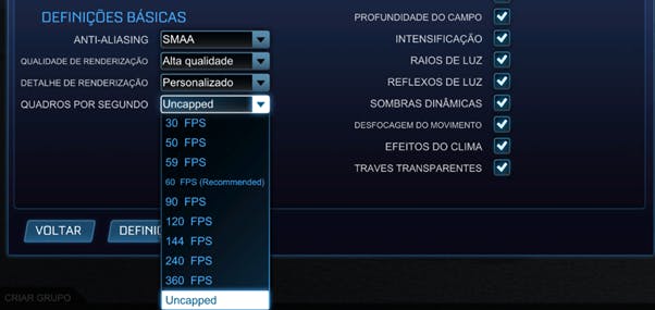 requisitos de rocket league pc