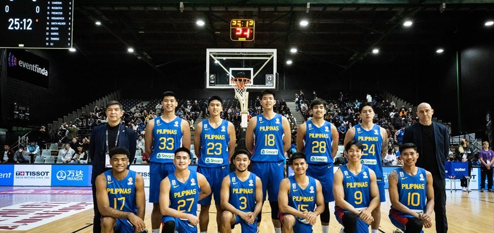 Team Philippines after qualifying for the FIBA World Cup 2023. 