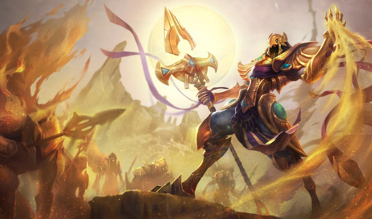 Azir is one of eight champions being buffed in LoL patch 14.16, inclduing Katarina buffs. 