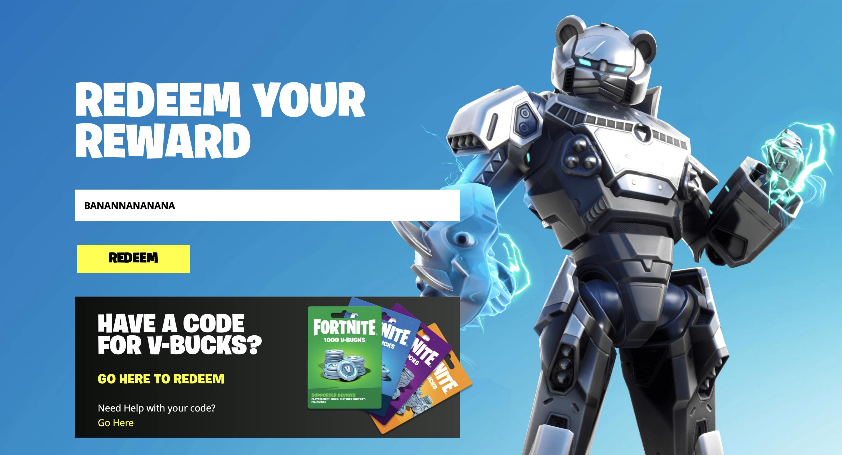 How to claim Fortnite redeem codes