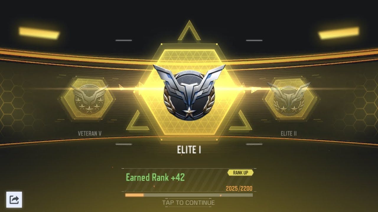 rank system cod mobile 