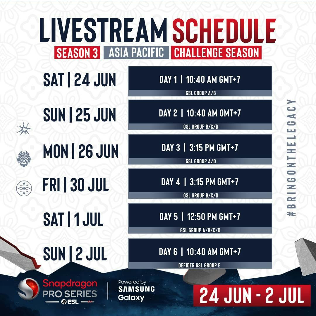 MLBB Snapdragon Pro Series: Live stream Schedule