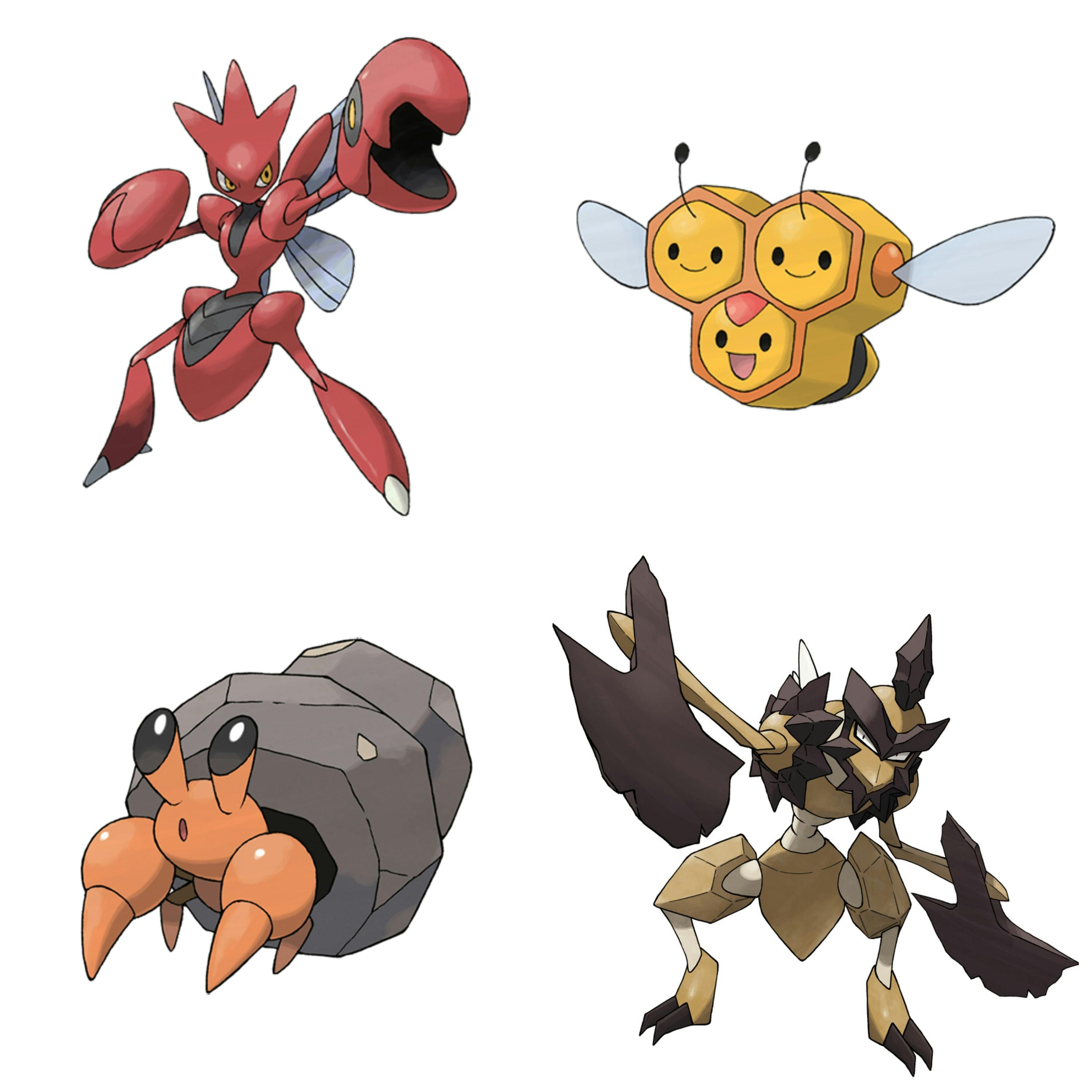 Dual Bug-Type Pokemon - Primary