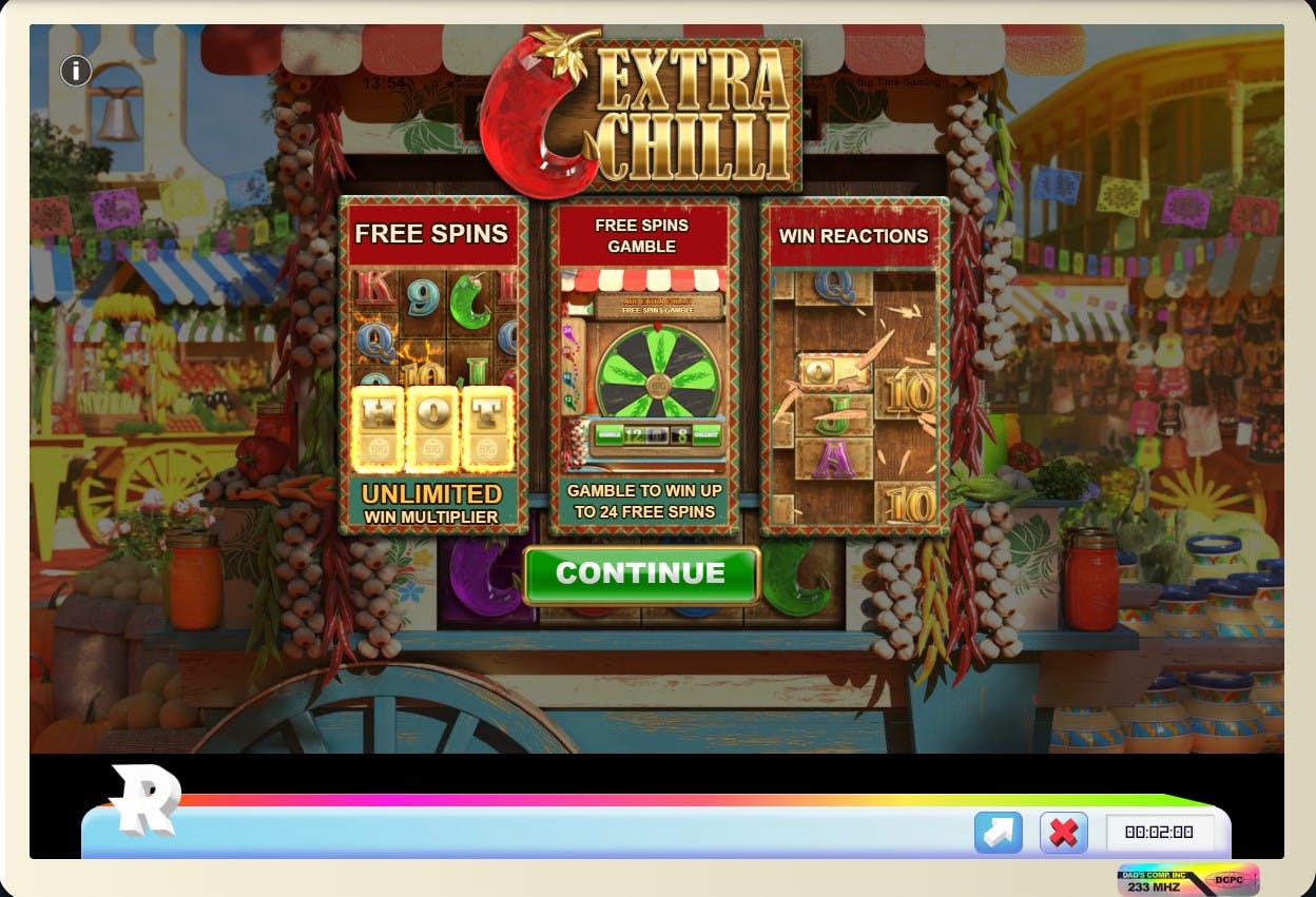 Extra Chilli MEGAWAYS Slot, available to play on Rivalry. 