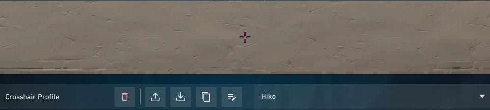 Hiko crosshair code. 