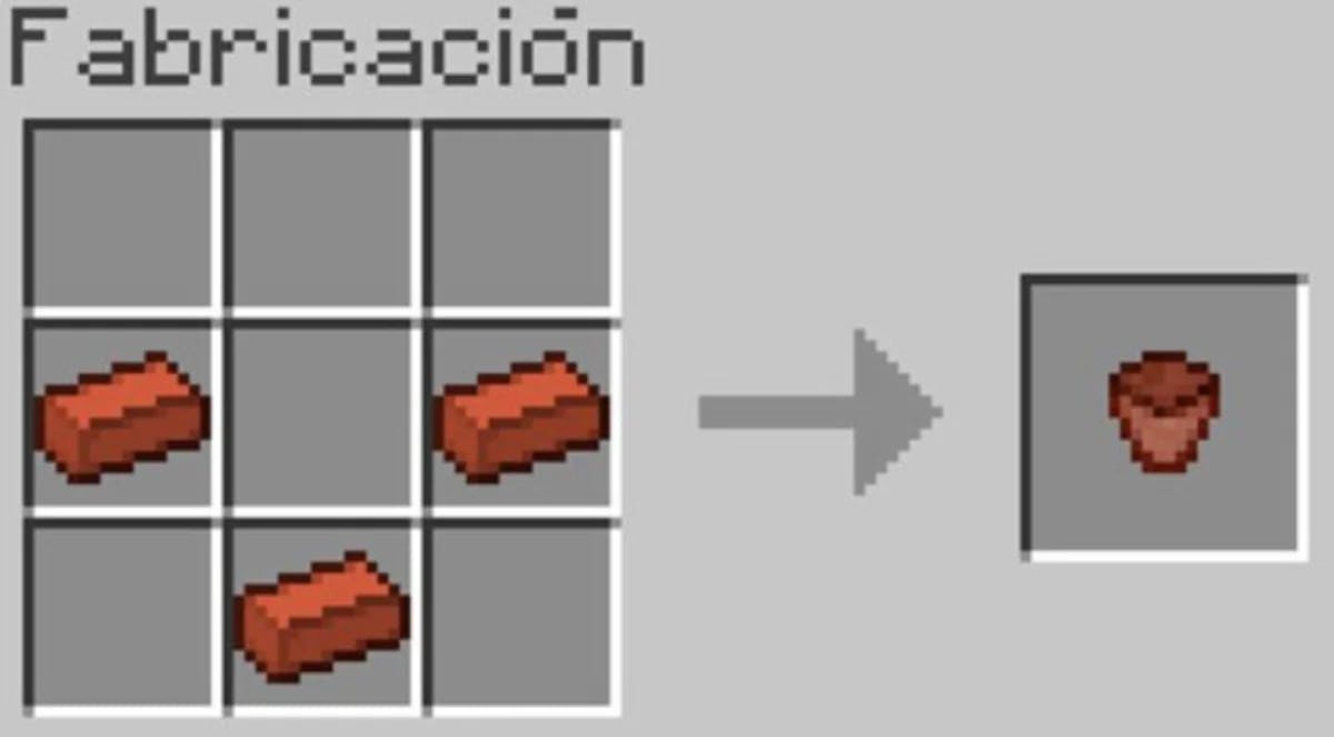 Cómo se hace una maceta en Minecraft