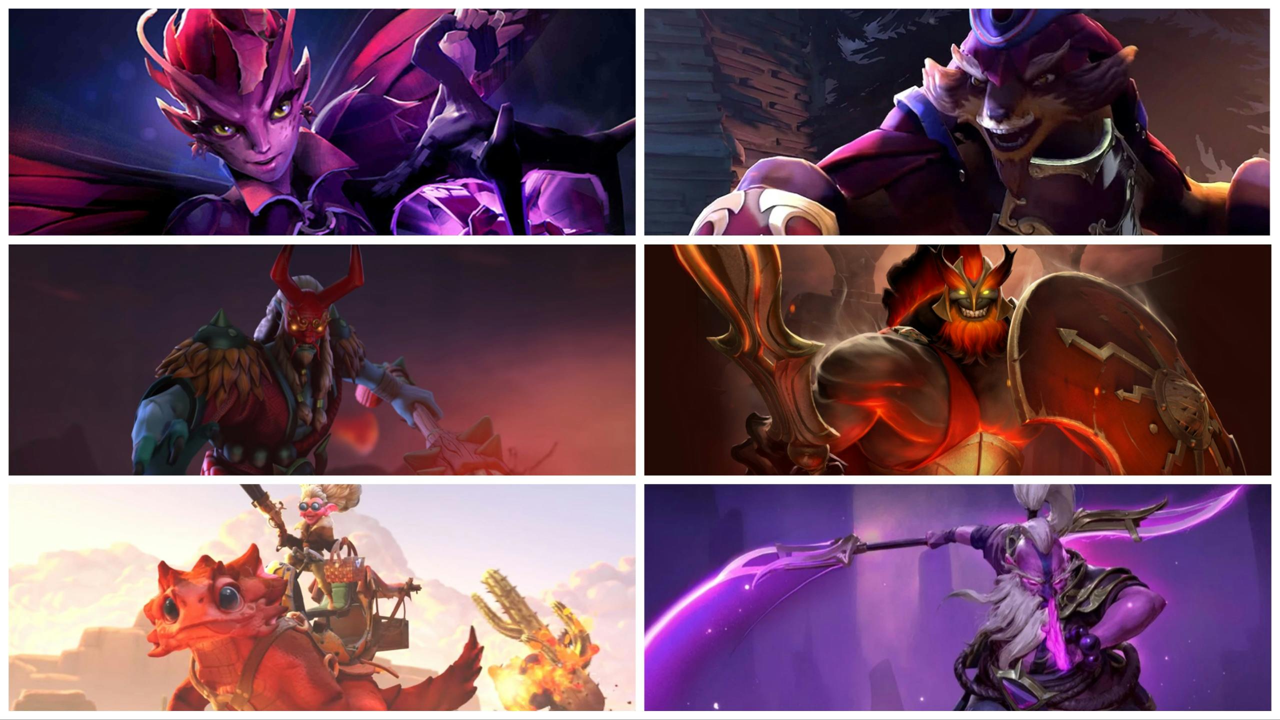 All dota 2 heroes released in 2017, 2018, and 2019. 