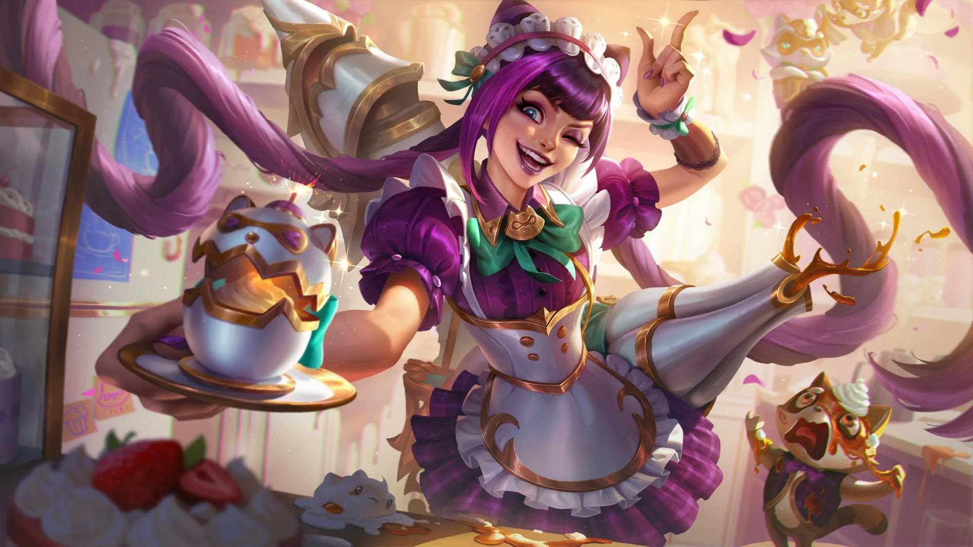 League of Legends patch 13.21 sees the return of the Cafe Cuties skins. 