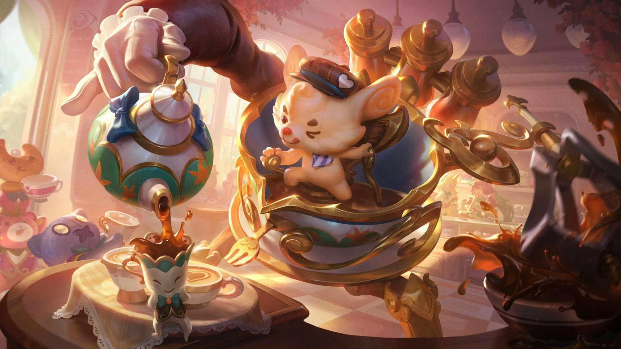 Rumble joins the Cafe Cuties skin set in LoL patch 13.21.