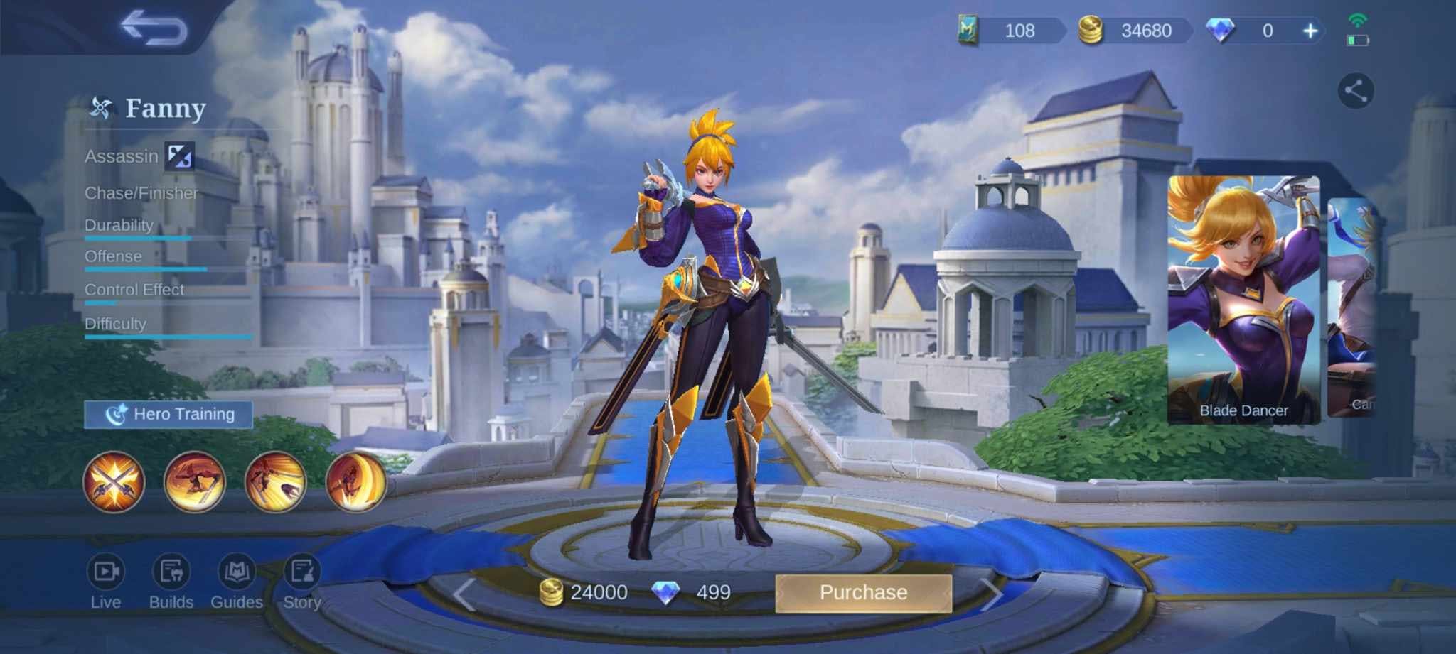 Fanny in Mobile Legends: Bang Bang