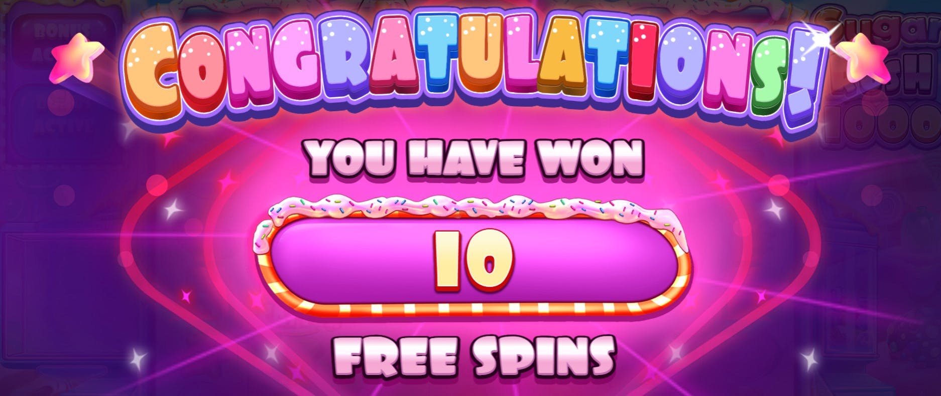 Free Spins on Sugar Rush 1000