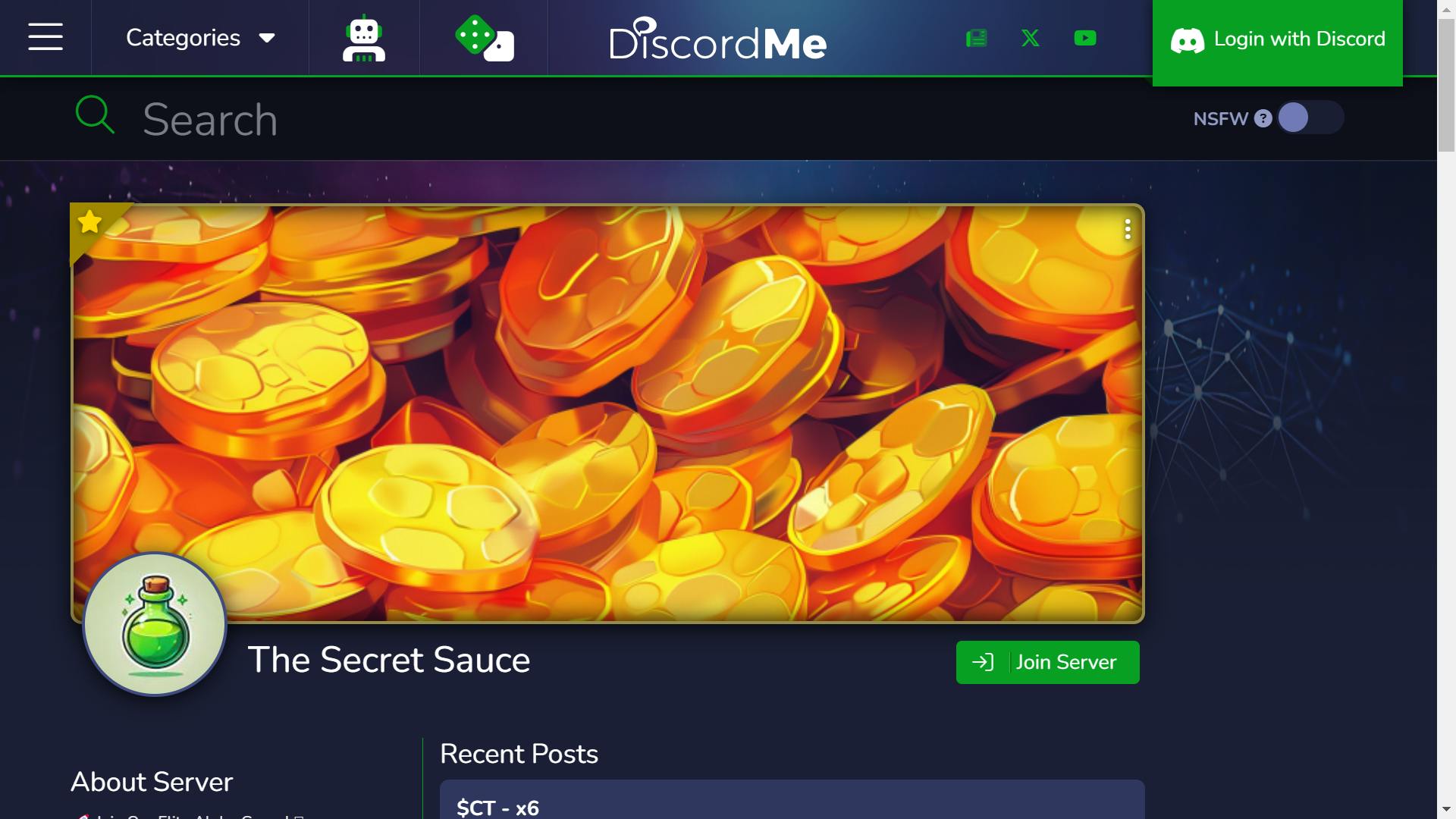 The Secret Sauce crypto Discord server