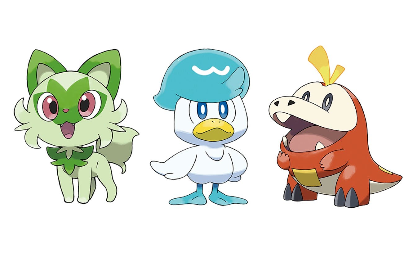 Starter Pokémon: Gen 9 (Sprigatito, Quaxly, Fuecoco)