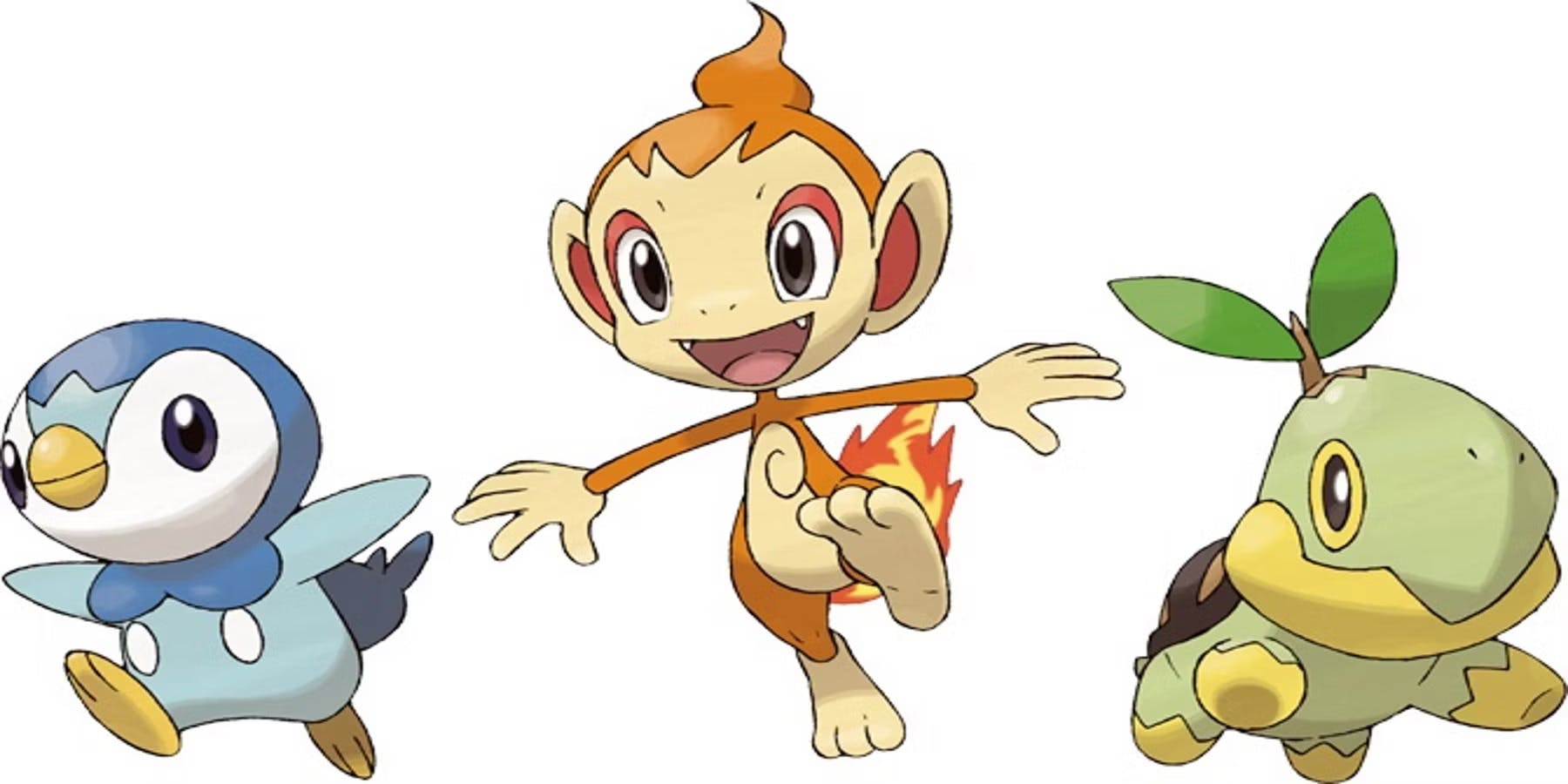 Starter Pokémon: Gen 4 (Piplup, Chimchar, Turtwig)