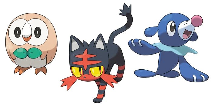 Starter Pokémon: Gen 7 (Rowlet, Litten, Popplio)