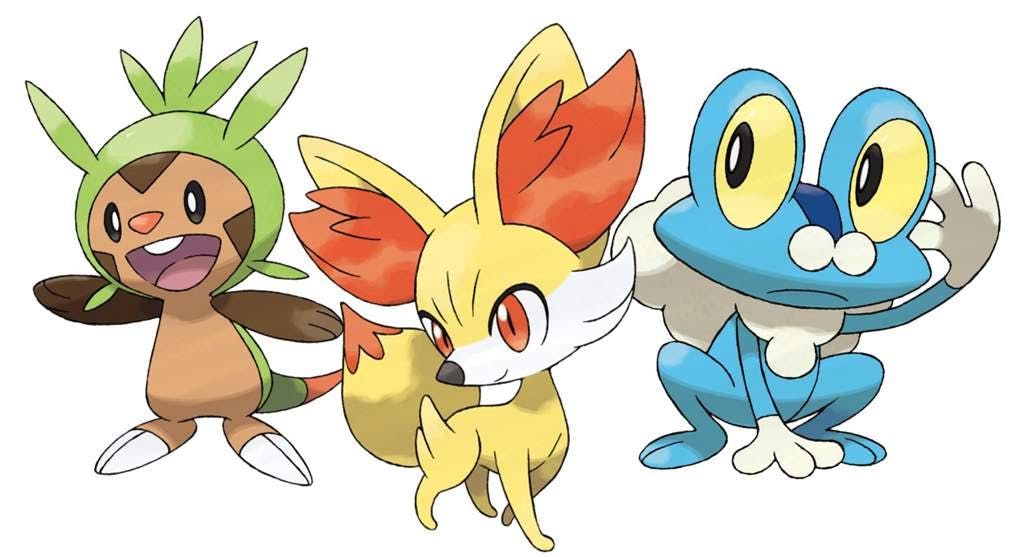 Starter Pokémon: Gen 6 (Chespin, Fennekin, Froakie)