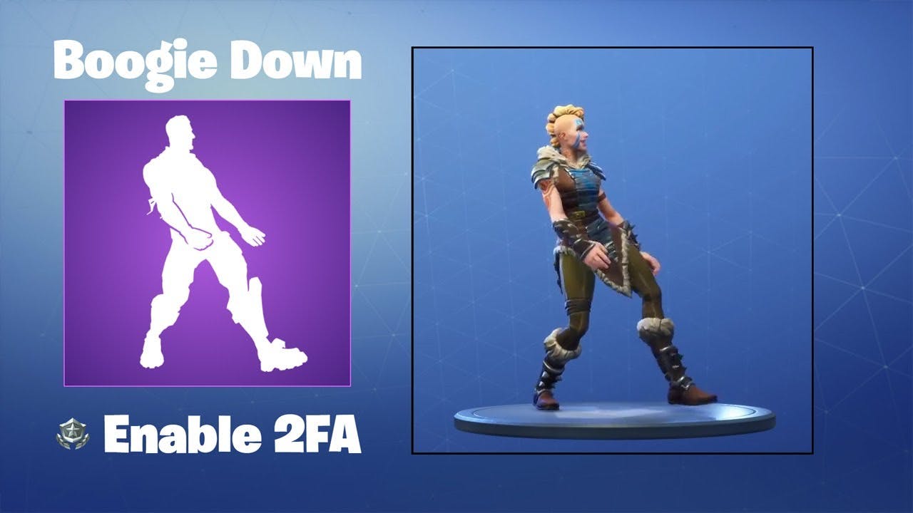 The Boogie Down Fortnite emote is the reward for enabling 2FA Fortnite