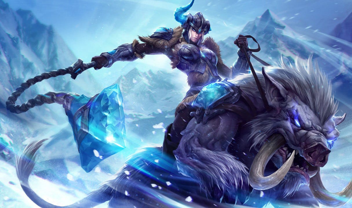 Sejuani is getting buffs to her Q and E in the upcoming LoL patch notes. 