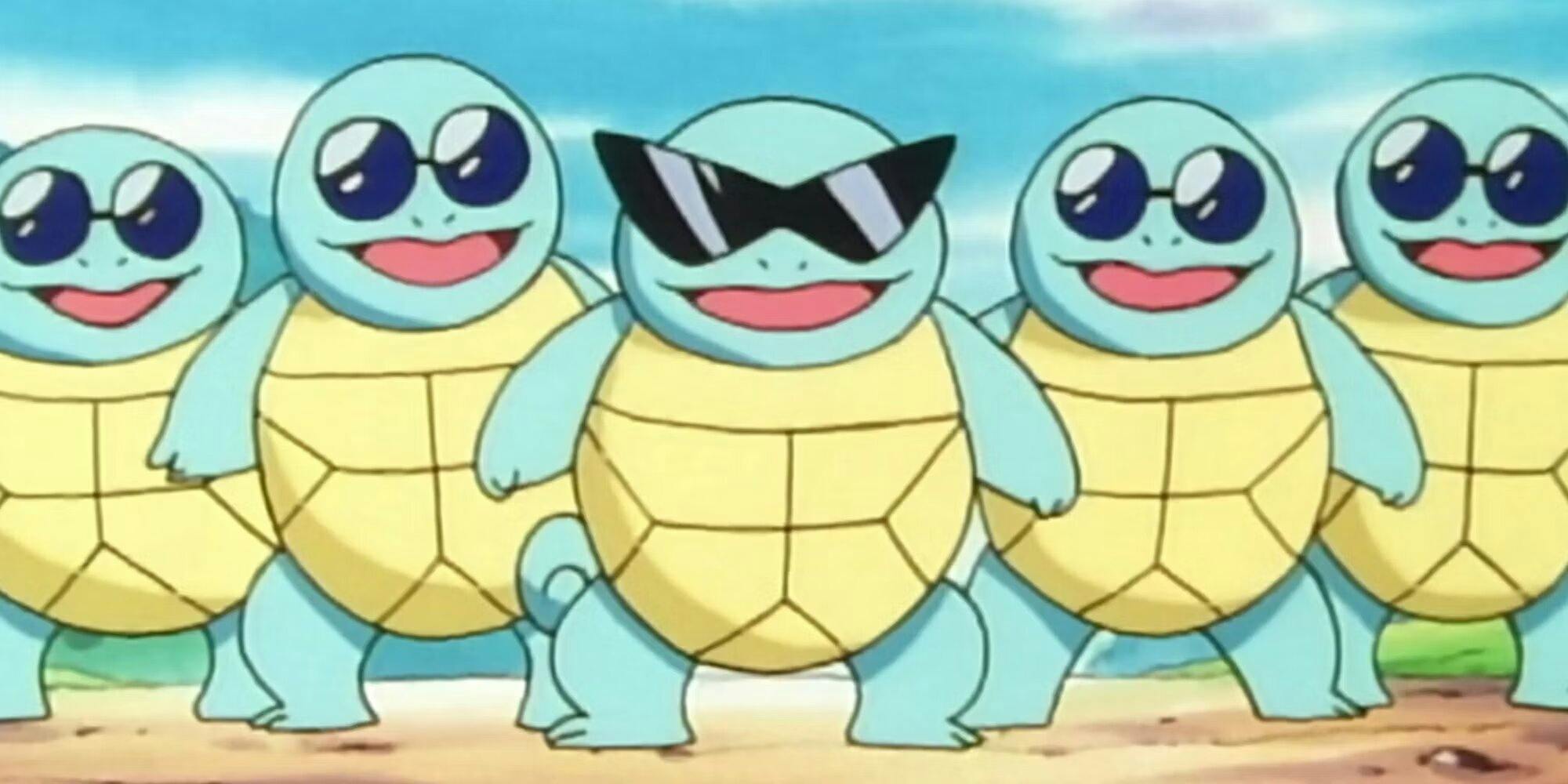 Water Pokemon - the Squirtle Squad from the original anime. 