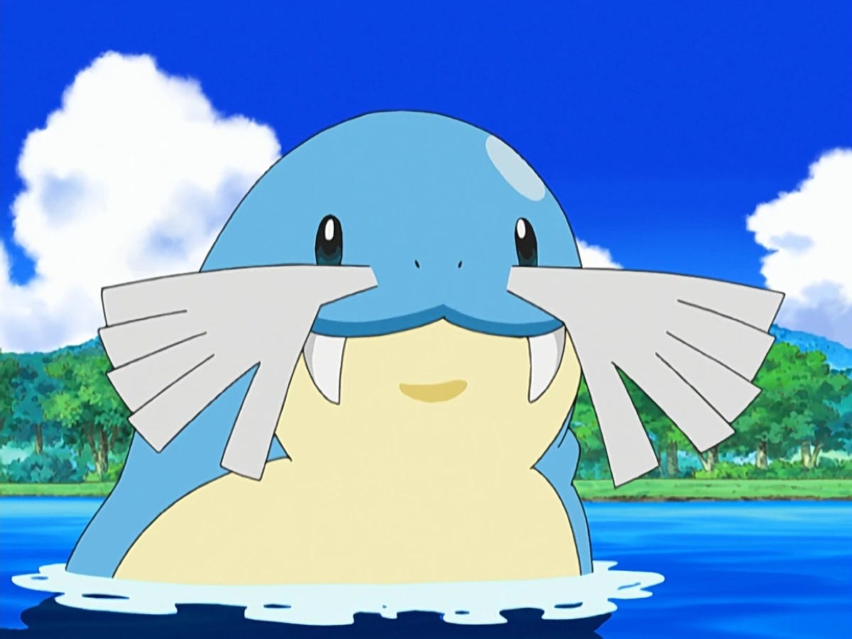 Sealo is a Water-type Pokemon that has Ice as its primary type and Water as its secondary. 