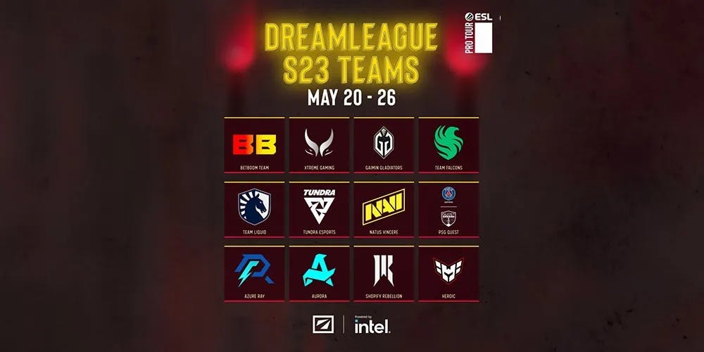 DreamLeague Season 23 teams 