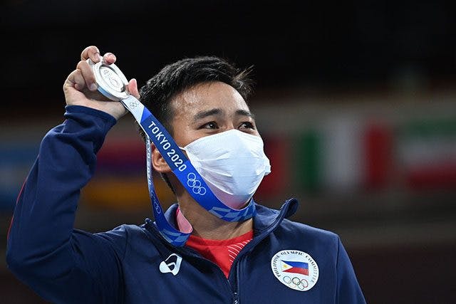 Nesthy Petecio, the first Filipino woman to win an Olympic medal in boxing