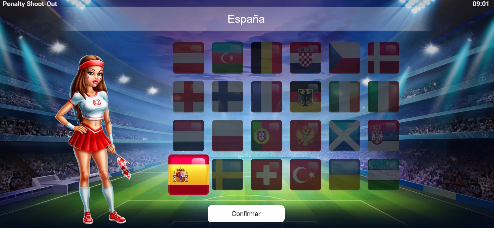 Países en Penalty Shootout