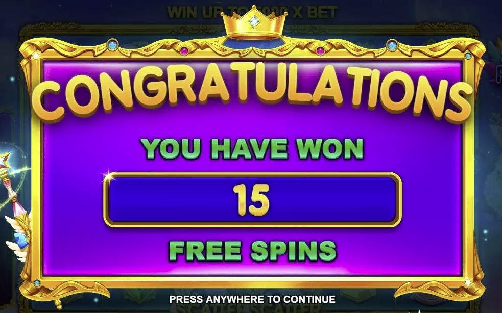 Starlight Princess bonus features, free spins, multipliers