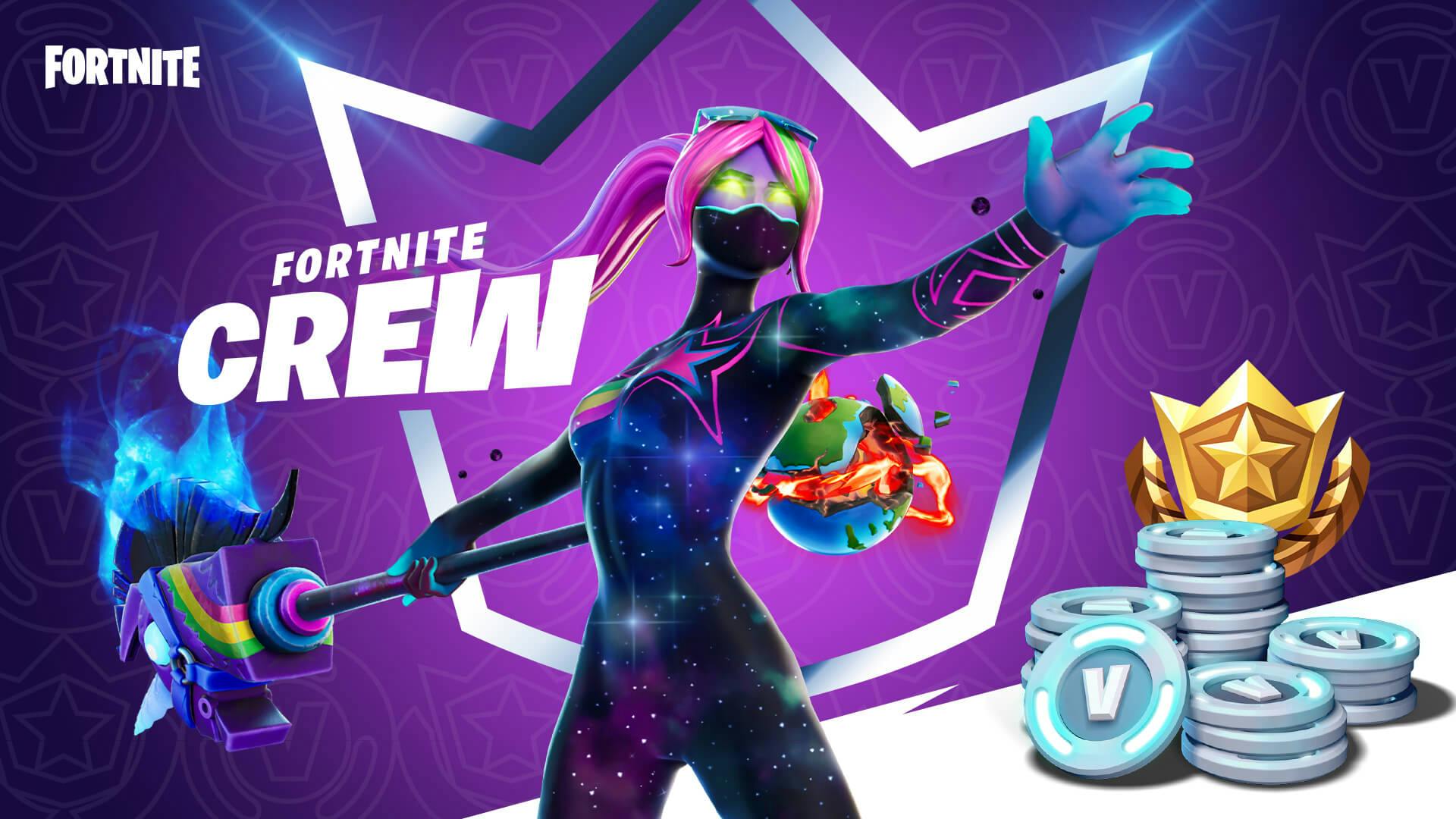 A Fortnite Crew Subcription guarantees a free Fortnite skin monthly and other goodies. 