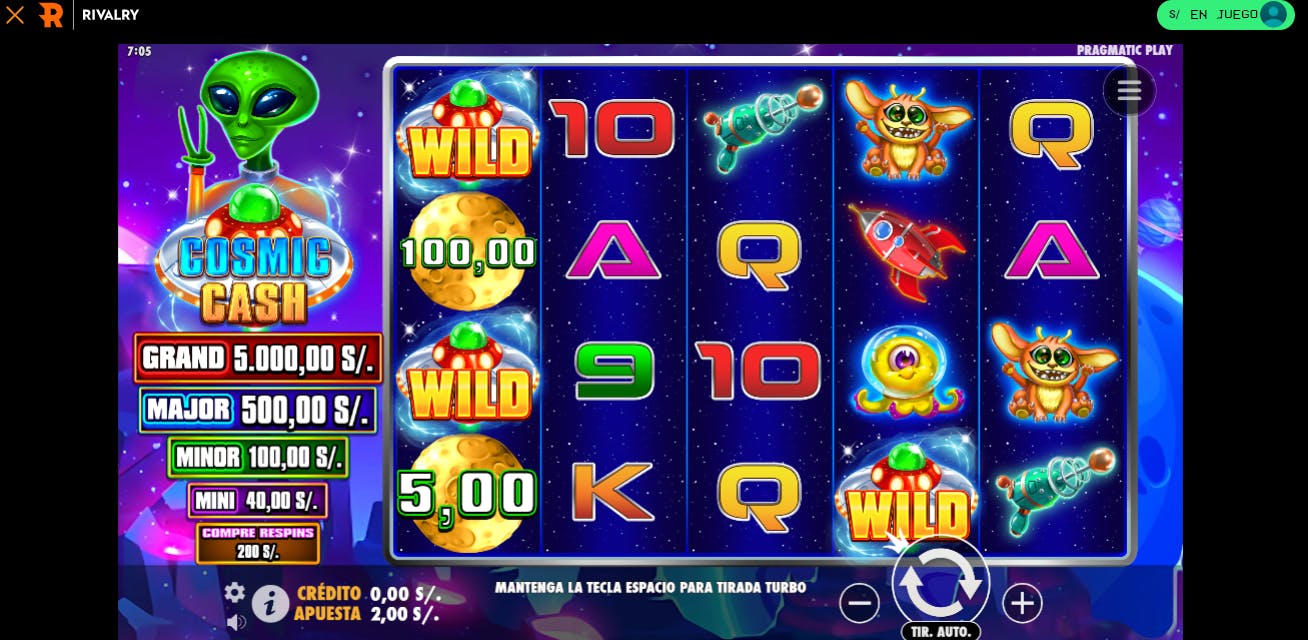 Estrategias de Cosmic Cash