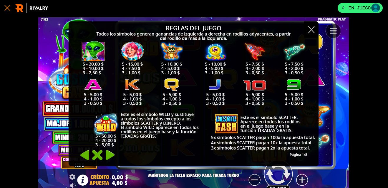 Cosmic Cash Slot