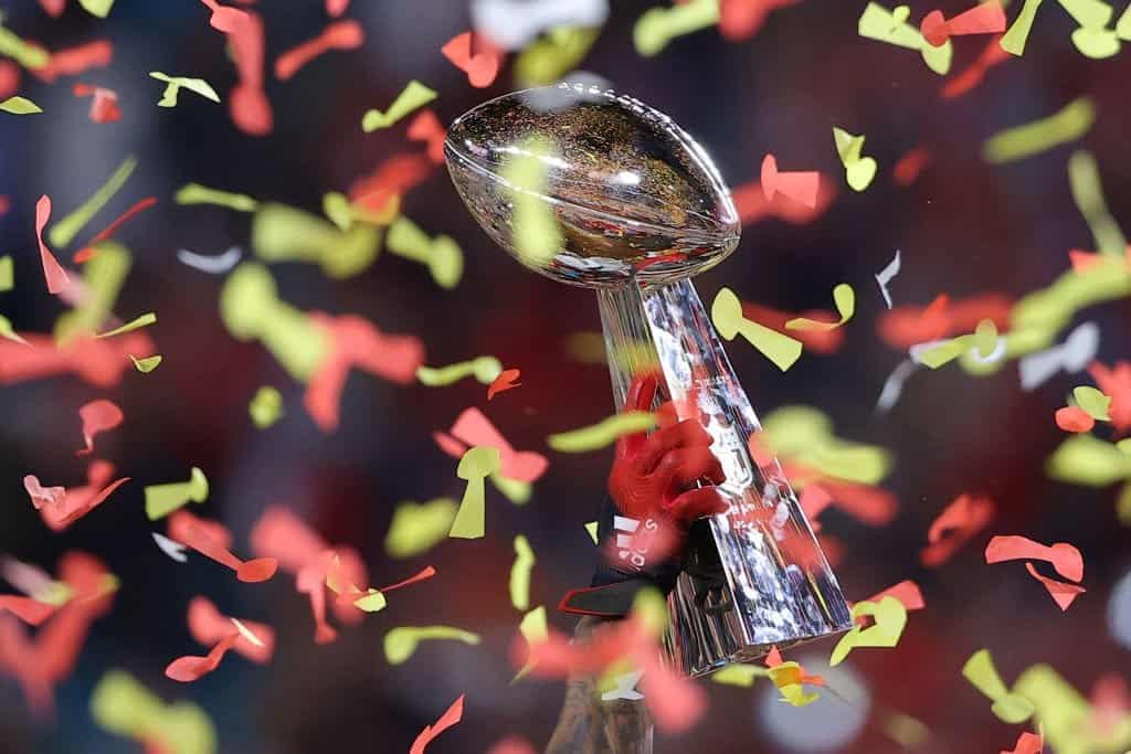 The Vince Lombardi trophy. 