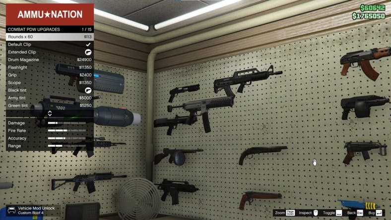 Trucos de Armas para GTA V en PS3, PS4 Y PS5