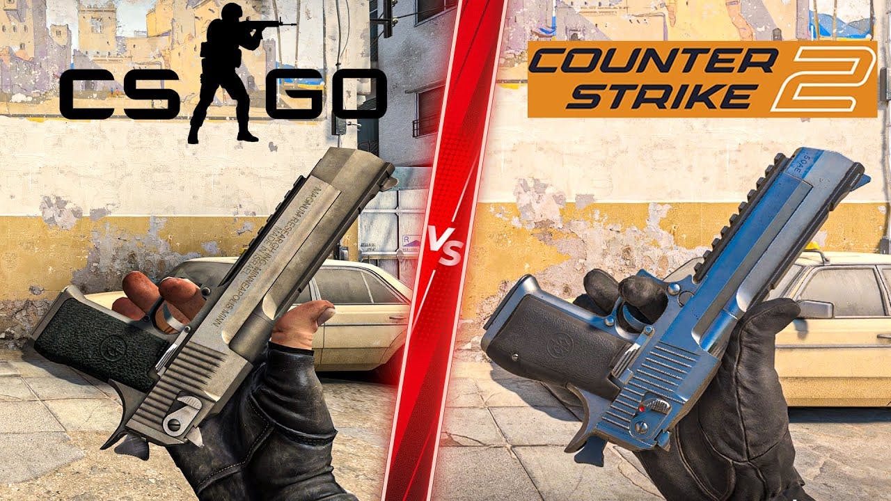 Graphical comparions between CS:GO and CS2. 