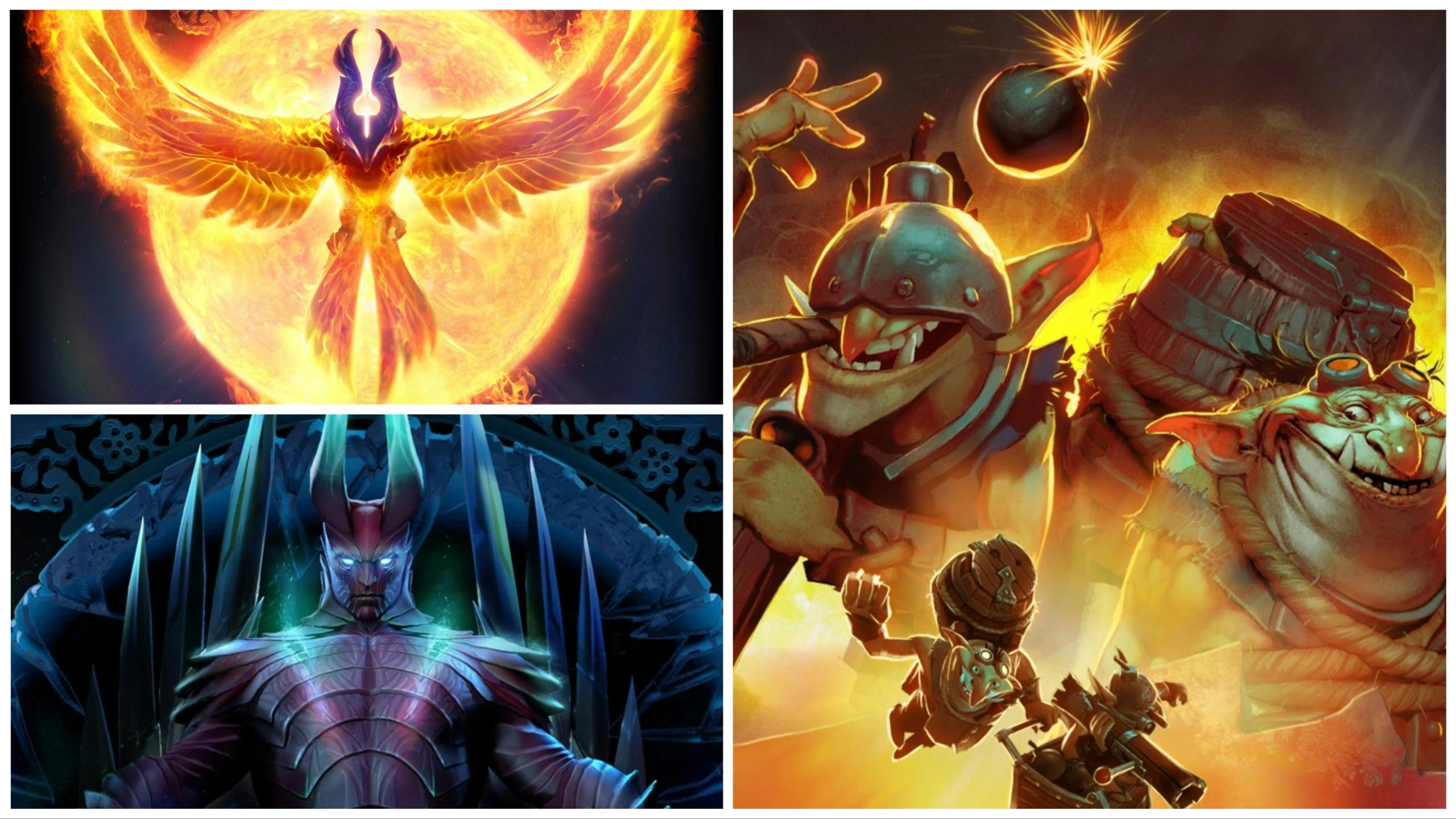 Only three Dota 2 heroes were released in 2014: Pheonix, Terrorblade, and Techies. 