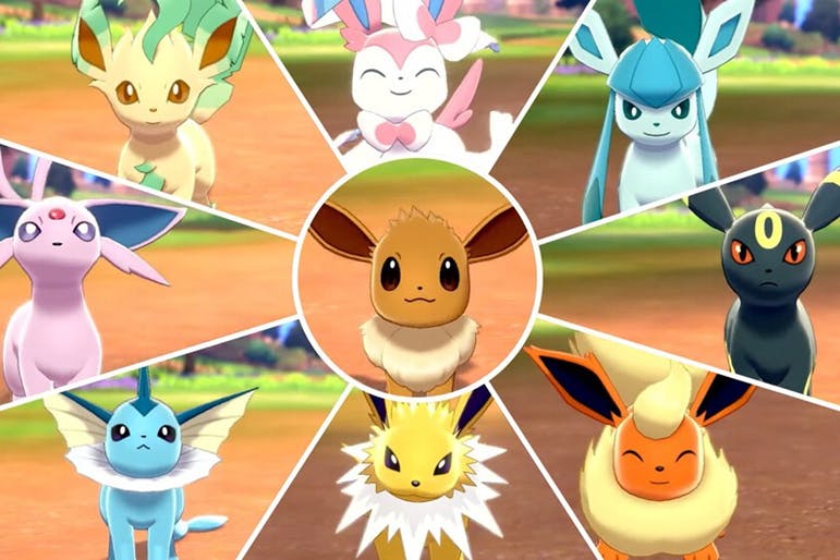 Nombres para evolucionar a Eevee