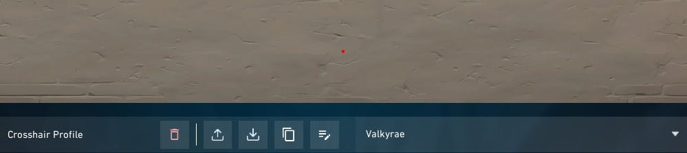 Valkyrae crosshair code. 